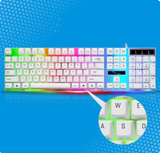RGB Wired Gaming Keyboard and Mouse Combo Set (White Lighting)