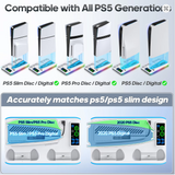 Game Stand For Sony PS5 Console Playstation Play Stations PS 5 Slim Pro Support Base Holder Cooler Fan RGB Gaming Accessories